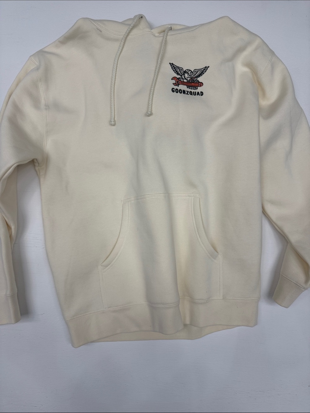 Cream Pullover Hoodie - Men's Casual Sweatshirt Goonzquad brand new Large